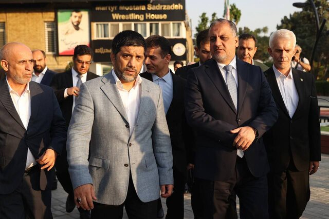 حضور جوانان و ورزشکاران عراقی در فدراسیون کشتی