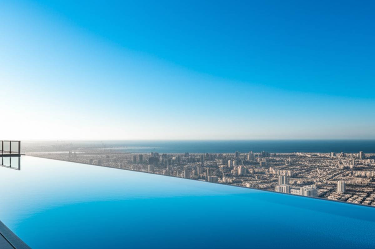 Aura Skypool، جایی که آسمان و آب به هم می رسند!