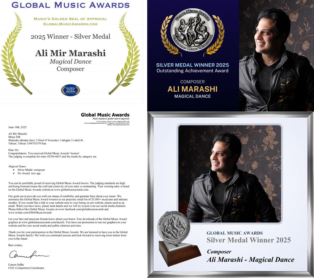 علی مرعشی؛ افتخار موسیقی ایران در جشنواره جهانی Global Music Awards