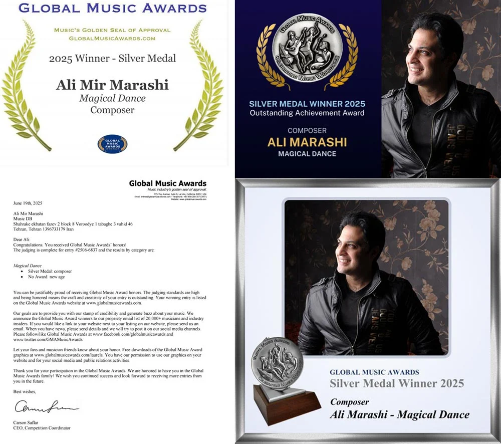 علی مرعشی؛ افتخار موسیقی ایران در جشنواره جهانی Global Music Awards