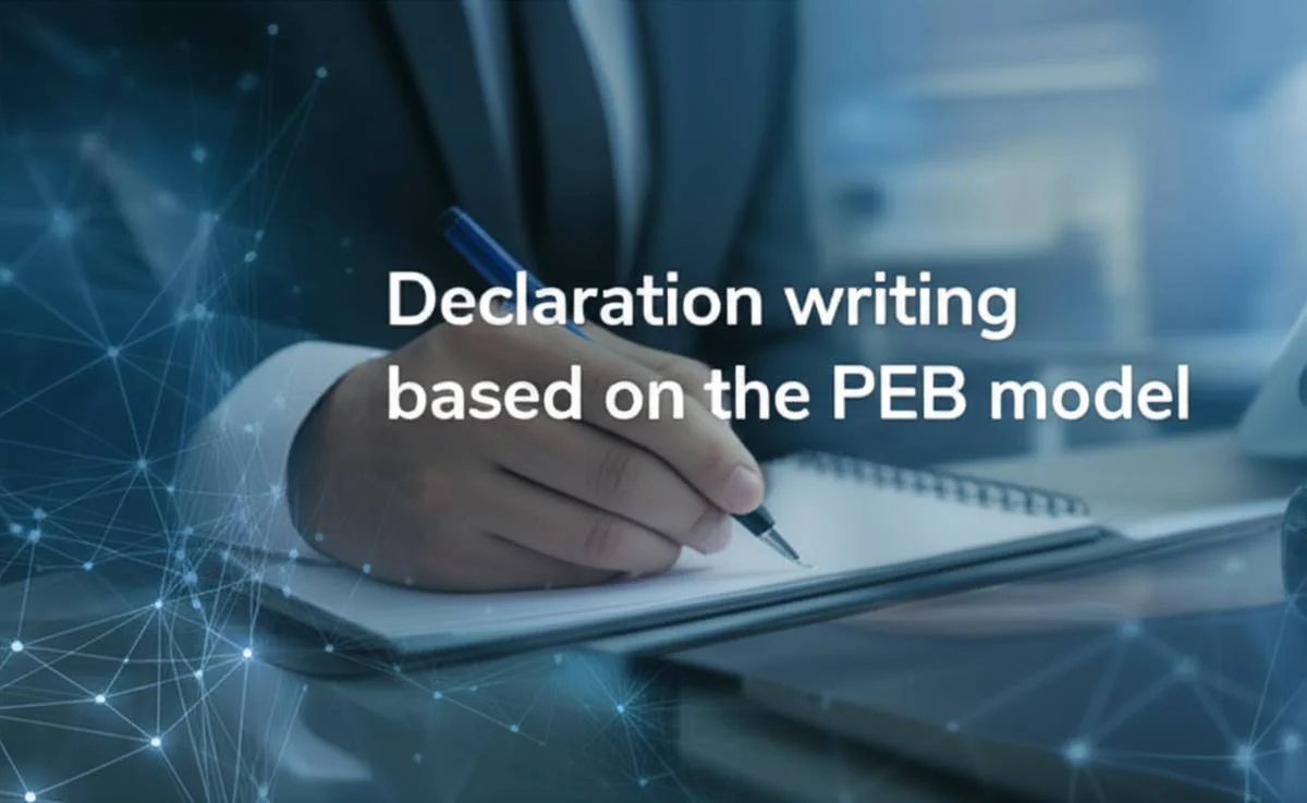اظهارنامه نویسی بر اساس مدل PEB | آموزش جامع و گام به گام