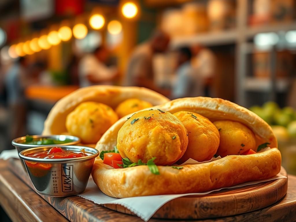 ساندویچ وادا پاو (Vada Pav) | راهنمای غذای خیابانی هند