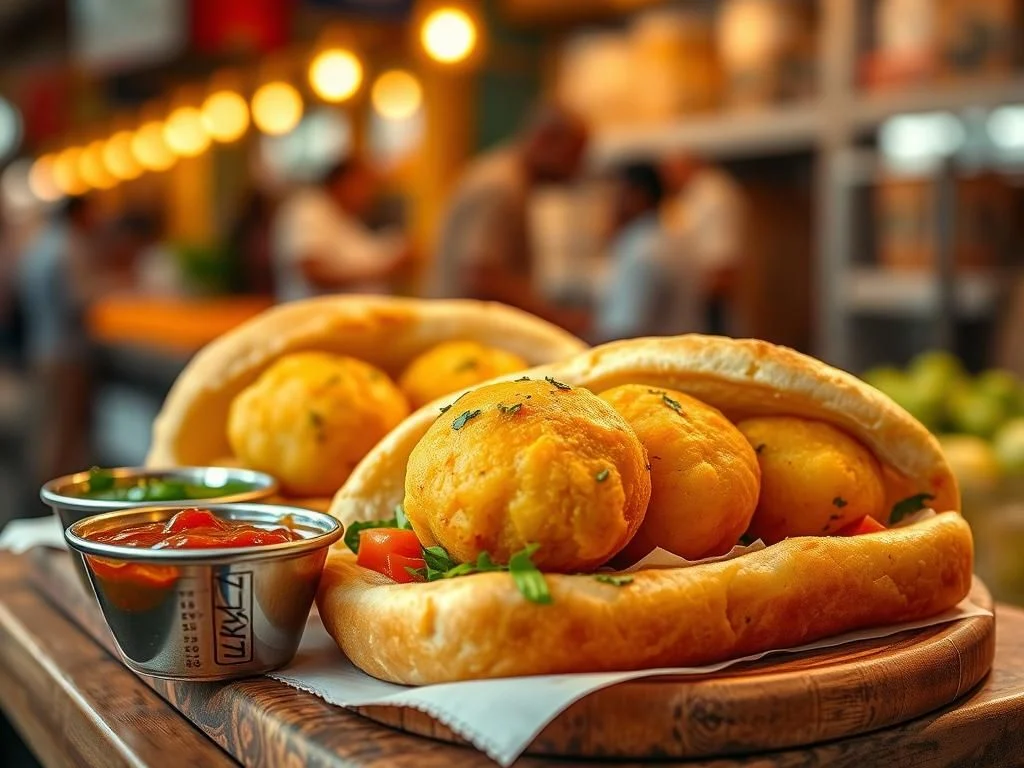 ساندویچ وادا پاو (Vada Pav) | راهنمای غذای خیابانی هند
