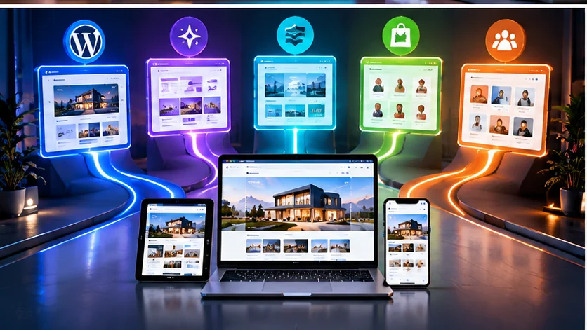 مقایسه پلتفرم های طراحی سایت بدون کدنویسی روی موبایل و لپ تاپ